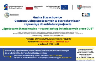 „Społeczne Starachowice – rozwój usług świadczonych przez CUS” - rekrutacja